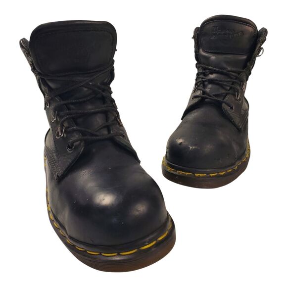 DR. MARTENS Boots 7735 Men Size UK 5 US 7 Black Steel Toe Combat MADE IN ENGLAND main image 15